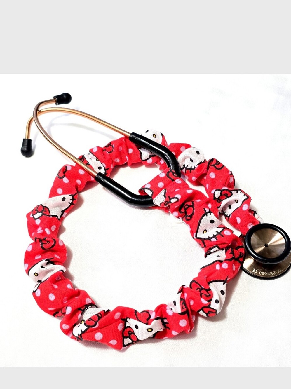 Red Hello Kitty  Cute Fun Comfy Washable Nurse's Doctor's RT's Stethoscope Cover